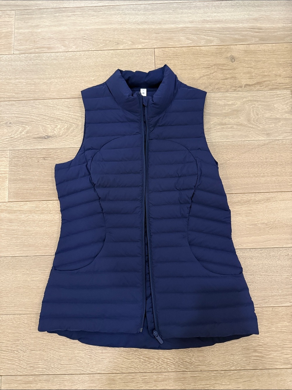 Women's Navy Quilted Puffer Vest - Lightweight Sleeveless Jacket